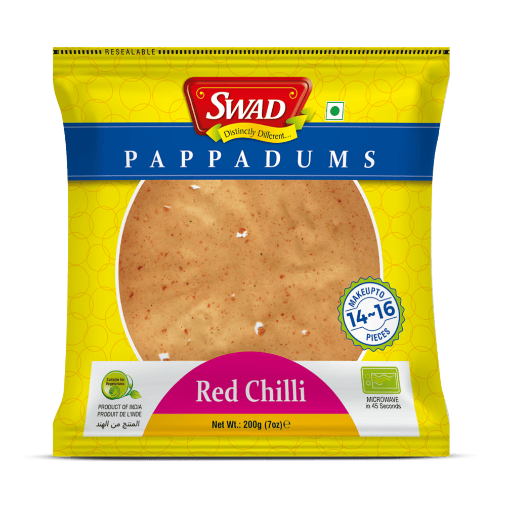 Red Chilli Pappadums 200g
